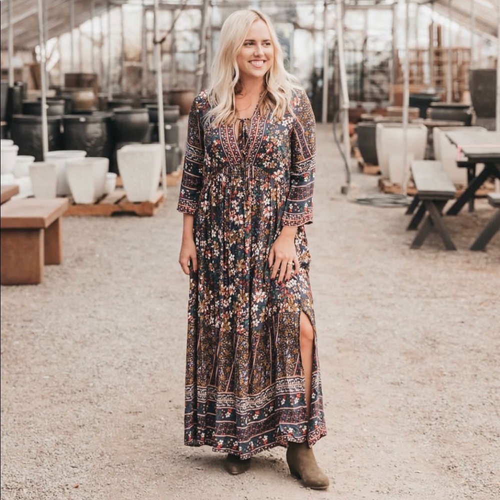Bohemian maxi dress